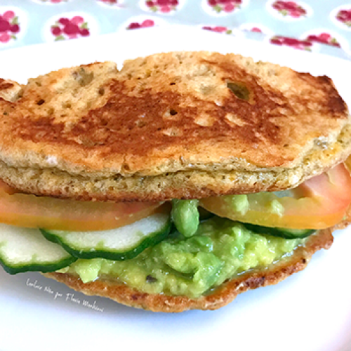 Opção de lanche low carb feito na frigideira